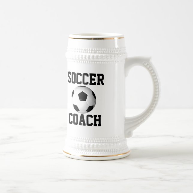 Soccer Coach Beer Stein (Right)