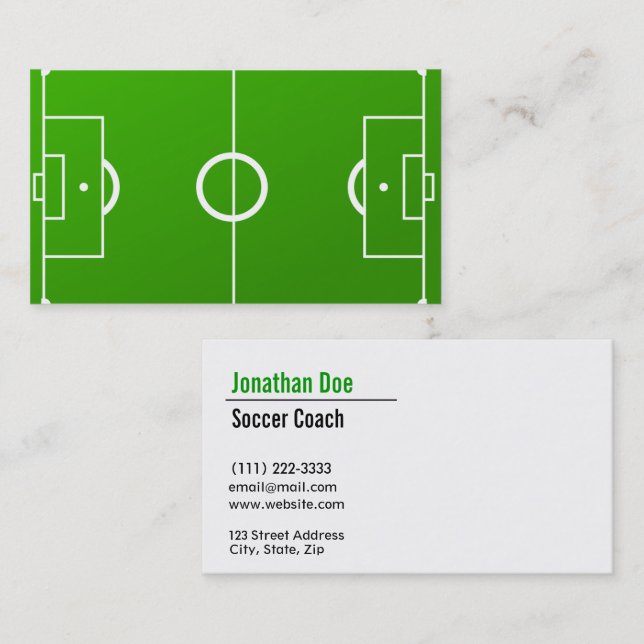 Soccer Coach Business Card (Front/Back)