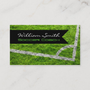 Soccer coach business card
