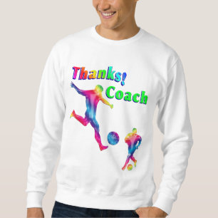 Soccer Coach Colourful Thank You Sweatshirt