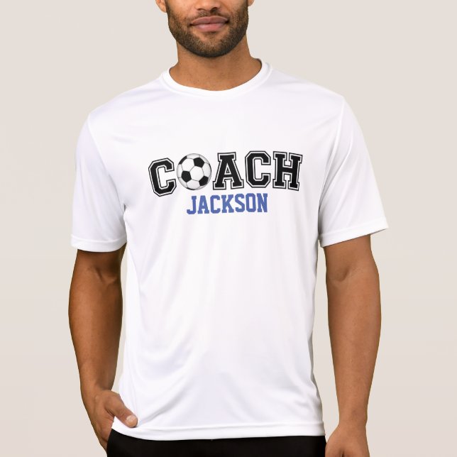 Soccer coach custom athletic tee thank you gift (Front)