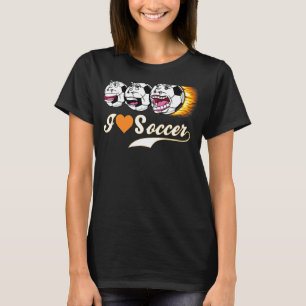 Soccer Coach Dad Faces I Heart Soccer T-Shirt