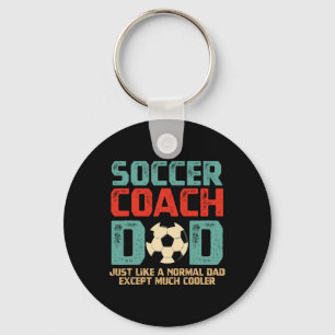 Soccer Coach Dad Key Ring