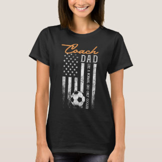 Soccer Coach Dad Like A Normal Dad Only Cooler Usa T-Shirt