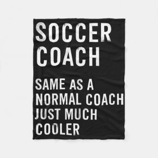 Soccer Coach Definition Funny Fleece Blanket