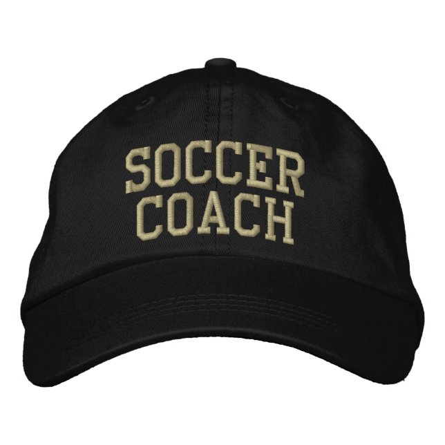 Soccer Coach Embroidered Hat (Front)