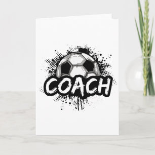 Soccer Coach For Men Women Futbol Tee  Card