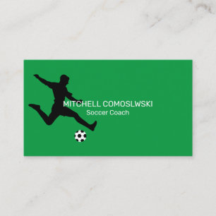 Soccer Coach Modern Business Card