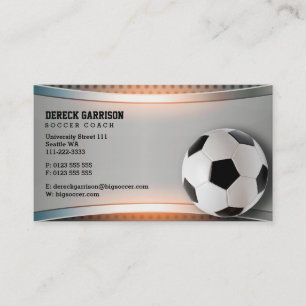 Soccer Coach Modern Sports Gifts Business Card