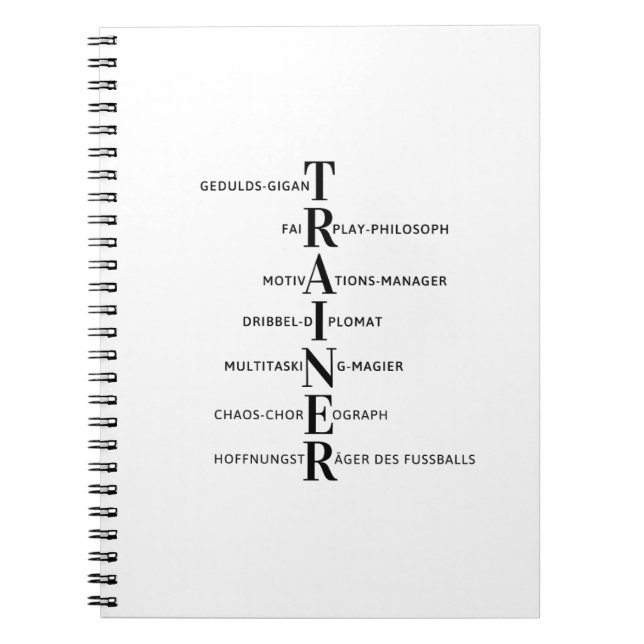 Soccer Coach Notebook (Front)