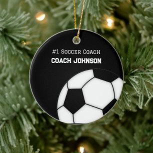 Soccer Coach Number One Personalized Ornament