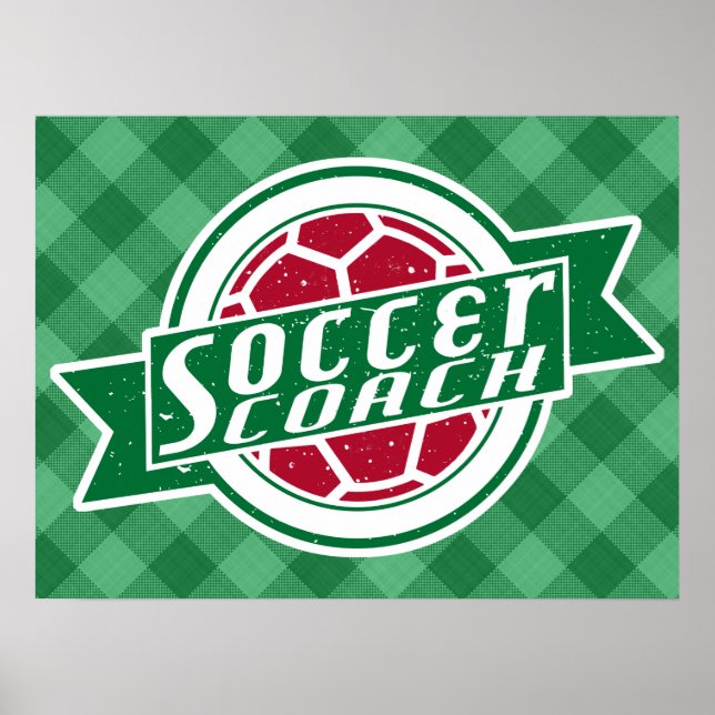 Soccer Coach Poster Print (Front)