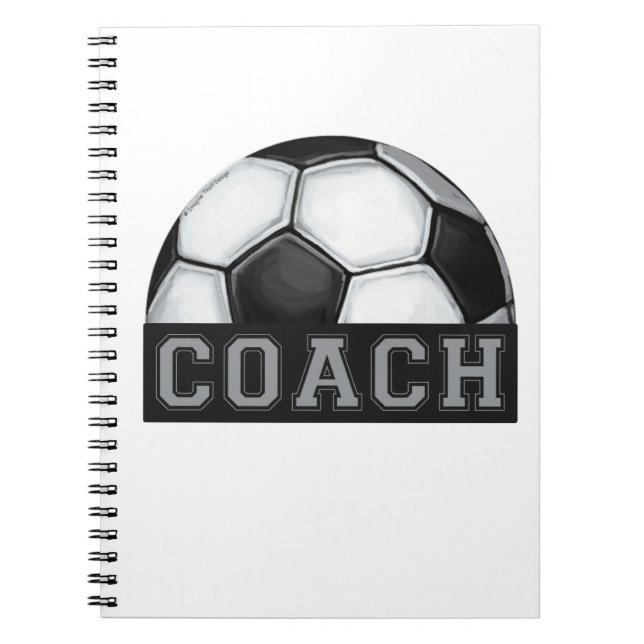 Soccer Coach Spiral Notebook (Front)