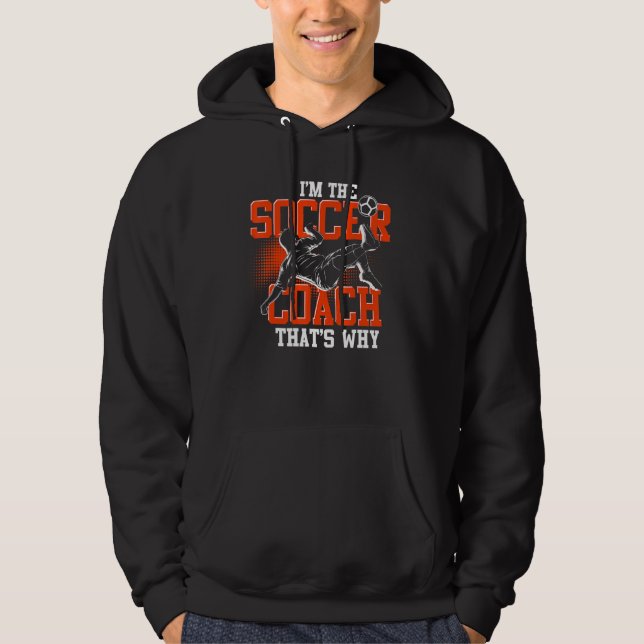 Soccer Coach Sport Trainer Athlete Training Coach Hoodie (Front)