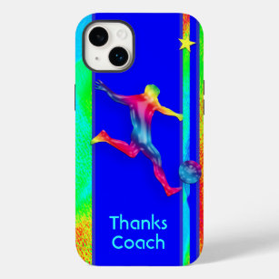 Soccer Coach Super Colourful Thank You Custom Case-Mate iPhone 14 Plus Case