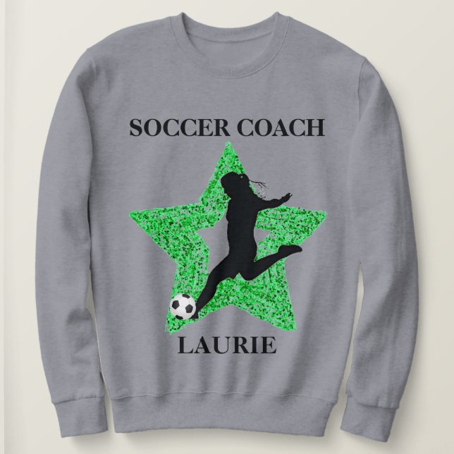 Soccer Coach Sweatshirt (Design Front)