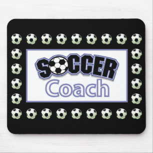 Soccer Coach Thank You, Balls Mouse Pad