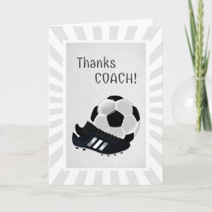 Soccer Coach Thank You Card