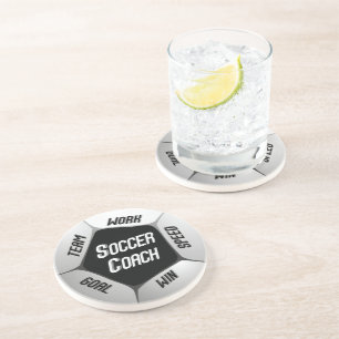 Soccer Coach Thanks Large Ball Coaster