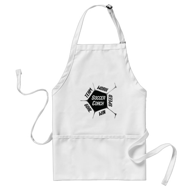 Soccer Coach Thanks Large Ball Standard Apron (Front)