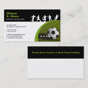 Soccer Coach Trainer Sports Gifts Business Card