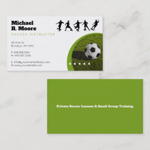 Soccer Coach Trainer Sports Gifts Business Card