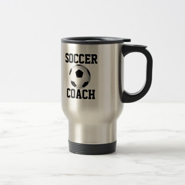 Soccer Coach Travel Mug (Right)