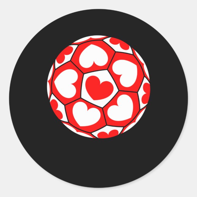 Soccer Coach Valentine's Day for Boys Girls Gifts Classic Round Sticker (Front)