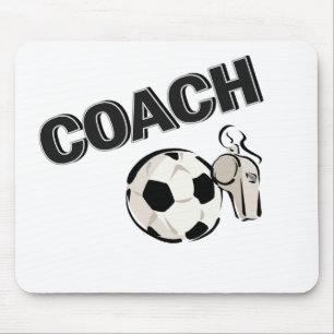Soccer Coach (Whistle/Ball) Mouse Pad