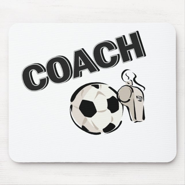 Soccer Coach (Whistle/Ball) Mouse Pad (Front)
