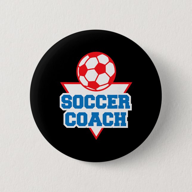 Soccer Coaching Appreciation  6 Cm Round Badge (Front)