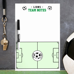 Soccer Coaching Team Planner Dry Erase Board