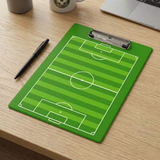 Soccer Coach's Custom Soccer Field / Pitch Sports Clipboard