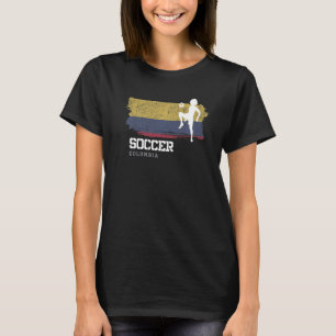 Soccer Colombia Flag Football Womens Soccer Girls T-Shirt