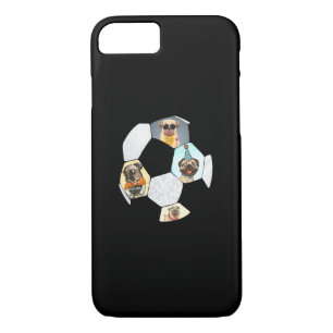 Soccer Cool Dog Pug Life Pug Birthday Cute Pug Case-Mate iPhone Case