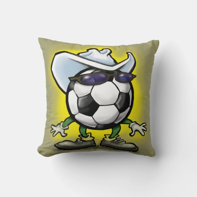Soccer Cowboy Cushion (Front)