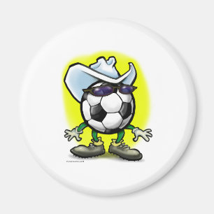 Soccer Cowboy Magnet