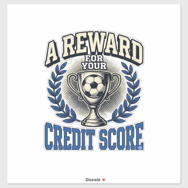 Soccer Credit Score Vintage Trophy (Sheet)
