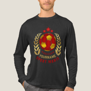 Soccer Crest Design Tri-Blend Shirt