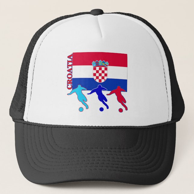 Soccer Croatia Trucker Hat (Front)
