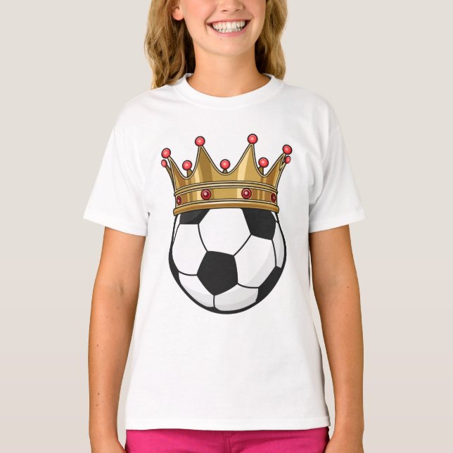 Soccer Crown King T-Shirt (Front)
