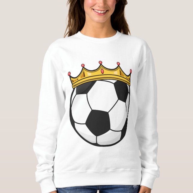 Soccer Crown Queen Sweatshirt (Front)