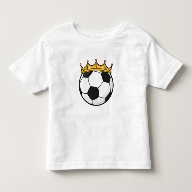 Soccer Crown Queen Toddler T-Shirt (Front)