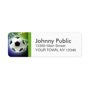 Soccer Custom Address Labels