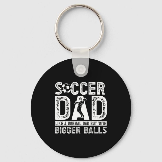Soccer Dad 11 T Shirt  Key Ring (Front)