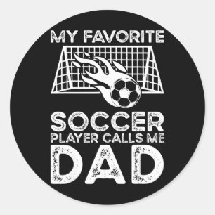Soccer Dad _6 Classic Round Sticker
