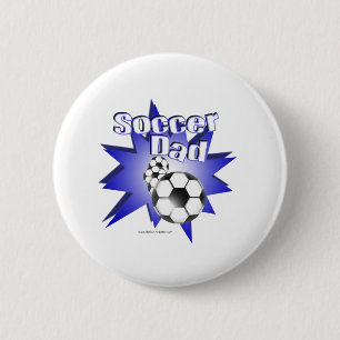 Soccer DAD 6 Cm Round Badge