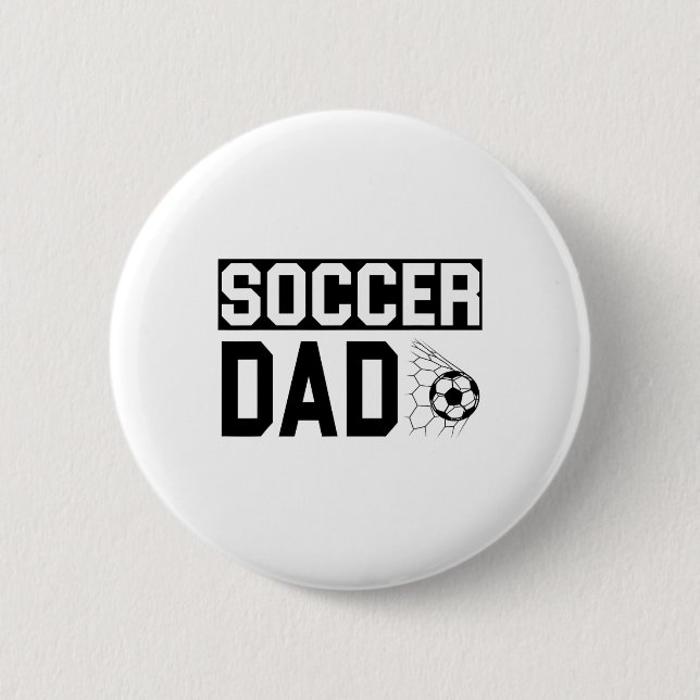 Soccer Dad  6 Cm Round Badge (Front)