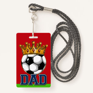 Soccer DAD Badge ID Badge