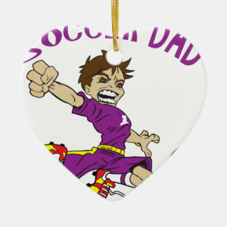 SOCCER DAD CERAMIC TREE DECORATION